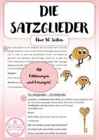 Vorschau - Arbeitsblätter - Materialpaket Satzglieder - Arbeitsblätter - Deckblatt