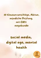 Vorschau - Test - Materialpaket Klausurvorschläge social media mit EWH, Abitur Englisch - Deckblatt