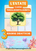 anteprima - Esercizi - ESTATE: LA DESCRIZIONE, IL TESTO POETICO, GLI INDOVINELLI - Pagina di copertina