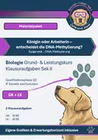 Vorschau - Klassenarbeiten - Materialpaket Klausuraufgaben Biologie GK + LK Genetik – Epigenetik der Honigbiene: DNA-Methylierung & Kastenentwicklung (mit Erwartungshorizont) – Abitur - Deckblatt