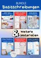 Vorschau - Arbeitsblätter - Material-Paket: Basisschreibungen, Förderunterricht, Anfangsunterricht - Deckblatt