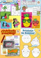 Vorschau - Stundenentwürfe - Kunstpaket in der Grundschule, Sommer Kunst & Graffiti, Kunst Klasse 2-4 - Deckblatt