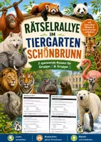 Vorschau - Arbeitsblätter - 🦁 Rätselrallye Tiergarten Schönbrunn – Gruppe A & Gruppe B - Deckblatt