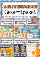 Vorschau - Arbeitsblätter - Seepferdchenklasse Materialpaket Klassentier Seepferdchen - Deckblatt