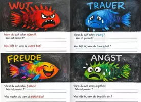 Vorschau - Stundenentwürfe - Materialpaket zu Gefühlen anhand von "Heute bin ich". - Deckblatt