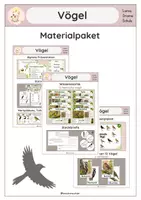 Vorschau - Stundenentwürfe - Vögel - Materialpaket heimische Vögel - Deckblatt