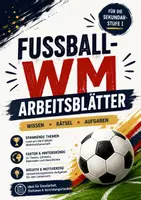 Vorschau - Arbeitsblätter - .Fußball-WM Arbeitsblätter – Wissen, Rätsel & kreative Aufgaben für den Unterricht - Deckblatt