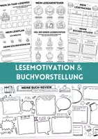 Vorschau - Arbeitsblätter - Lesen Grundschule Ferien | Lesemotivation & Buchvorstellung Paket | Lesetagebuch, Lesetracker, Lesechallenge, Buch-Check, Leseauftrag Ferien - Deckblatt