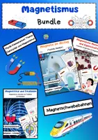 Vorschau - Arbeitsblätter - Magnetismus: Magnetfeld, Feldlinien, magnetische Materialien, Elektromagnetismus - Deckblatt