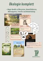 Vorschau - Stundenentwürfe - Ökologie komplett – Mega-Bundle zu Ökosystem, Umweltfaktoren, Nahrungsnetz, Transfer und Wiederholung - Deckblatt