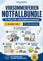 Vorschau - Spiele - Vorsommerferien Notfallbundle Politik Unterrichtsspiele Klasse 5 bis 7 - Deckblatt