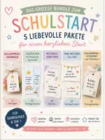 Vorschau - Mal- und Bastelvorlagen - Willkommensgeschenke zum Schulstart – großes Bundle mit Anhängern, Karten, Lesezeichen & Mutmach-Sprüchen für Grundschule & Sek I - Deckblatt