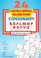anteprima - Esercizi - LE SILLABE PIANE – 24 CARTELLI MURALI – 25 SCHEDE OPERATIVE - Pagina di copertina