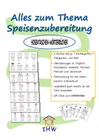 Vorschau - Arbeitsblätter - Materialpaket Wörterbücher "Alles zum Thema Speisenzubereitung" mit Erklärvideos - Deckblatt