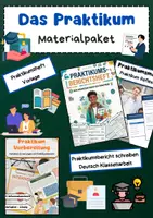Vorschau - Arbeitsblätter - Das Praktikum: Praktikumsmappe, Praktikumsbericht, Schülerpraktikum & Berufsorientierung - Deckblatt