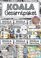 Vorschau - Arbeitsblätter - Koalaklasse Materialpaket Klassentier Koala - Deckblatt