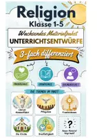 Vorschau - Stundenentwürfe - Unterrichtsentwürfe ⏐ Wachsendes Materialpaket⏐ 3-fach differenziert ⏐ Förderschule, Grundschule & Sekundarstufe I ⏐ Klasse 1-5 - Deckblatt