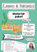 Vorschau - Arbeitsblätter - Lesen & Rätseln (Materialpaket) - Deckblatt
