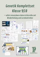 Vorschau - Unterrichtsreihen - Genetik Komplettset Klasse 9/10 – sofort einsetzbare Unterrichtsreihe mit Wiederholung und Lernkontrollen - Deckblatt