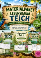 Vorschau - Arbeitsblätter - Materialpaket Lebensraum Teich - Sachunterricht - Deckblatt