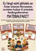 Vorschau - Arbeitsblätter - Materialpaket - Bevor es schwierig wird Kinder erkennen erste Warnzeichen bei Wut, Rückzug und Überforderung - Deckblatt