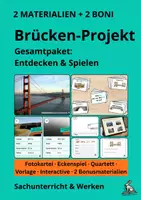 Vorschau - Arbeitsblätter - GESAMTPAKET 🌉 Brücken: Entdecken & Spielen - Deckblatt