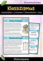 Vorschau - Arbeitsblätter - Klassizismus – Materialpaket Kunstunterricht | Kunstgeschichte & Kunstepochen - Deckblatt