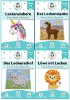 Vorschau - Unterrichtsreihen - 4 kreative Papierlocken-Projekte für die Grundschule – Lockentiere gestalten und basteln - Deckblatt