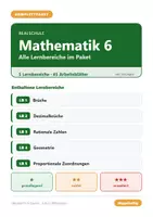 Vorschau - Arbeitsblätter - Mathematik 6 Realschule - Komplettpaket (alle Lernbereiche) - Deckblatt