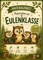 Vorschau - Stundenentwürfe - Materialpaket XXL - Klassentier Eule - Eulenklasse - Deckblatt