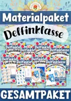 Vorschau - Mal- und Bastelvorlagen - Materialpaket: Delfinklasse | Gesamtpaket - Deckblatt