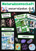 Vorschau - Stundenentwürfe - Naturwissenschaften Materialpaket: Biologie, Chemie & Physik - Deckblatt