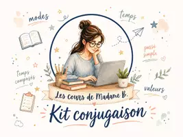 Aperçu - Préparation de séance / Séance complète - Kit conjugaison : les essentiels en fin de collège - Page de couverture