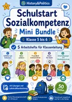 Vorschau - Arbeitsblätter - Schulstart Sozialkompetenz Mini Bundle Klasse 5 bis 6 Arbeitshefte für Klassenleitung - Deckblatt