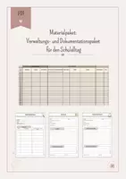 Vorschau - Anderer Materialtyp - Materialpaket: Verwaltungs- und Dokumentationspaket für den Schulalltag - Deckblatt
