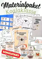 Vorschau - Mal- und Bastelvorlagen - Materialpaket: Koalaklasse Schulstart - Deckblatt