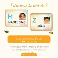 Aperçu - Feuilles d'exercices - Pack prénom 100% personnalisable - Page de couverture