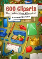 Vorschau - selbst erstellte Cliparts/Grafiken - Materialpaket Cliparts Schule | 600 png-Grafiken - Deckblatt