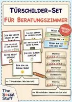 Vorschau - Poster - Türschilder-Set für Beratung & Schulsozialarbeit / Präsenz & Wochenübersicht - Deckblatt