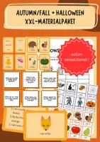 Vorschau - Mal- und Bastelvorlagen - GROWING BUNDLE: Autumn & Halloween 🍂🎃 (Englisch) | XXL Materialpaket - Deckblatt