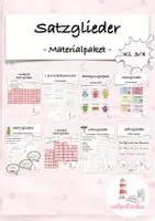 Vorschau - Stundenentwürfe - Satzglieder Materialpaket (Kl. 3/4) - Deckblatt