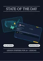 Vorschau - Unterrichtsreihen - State of the Day – Materialpaket (USA-Bundesstaaten, 3 Materialien) - Deckblatt