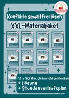 Vorschau - Stundenentwürfe - Konflikte gewaltfrei lösen | XXL-Materialpaket | Ethik Klasse 7–9 - Deckblatt
