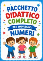 anteprima - Esercizi - Pack didattico completo per imparare i numeri da 1 a 10 - Accoglienza classe prima - Pagina di copertina