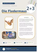 Vorschau - Stundenentwürfe - Materialpaket - Die Fledermaus - Klasse 2 und 3 - 3-fach differenzierter Lesetext (Stundenverlauf, Bildkarten, Aufgaben + Lösungen, uvm.) - Deckblatt