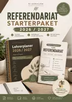 Vorschau - Stundenentwürfe - Materialpaket: Referendariat Starterpaket 2026/2027 – Lehrerplaner + Praxis-Handbuch für Unterricht, UB & Organisation - Deckblatt