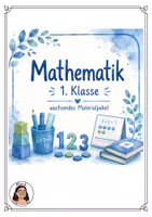 Vorschau - Arbeitsblätter - MATHEMATIK 1. Klasse - wachsendes Materialpaket - Deckblatt