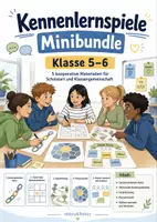 Vorschau - Arbeitsblätter - Kennenlernspiele Minibundle Klasse 5–6 - Deckblatt