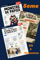 Aperçu - Feuilles d'exercices - Kit pédagogique 3 séquences 5eme - Page de couverture
