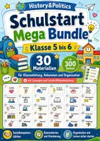 Vorschau - Arbeitsblätter - Schulstart Mega Bundle Klasse 5 bis 6 Arbeitshefte für Klassenleitung Ankommen und Organisation - Deckblatt